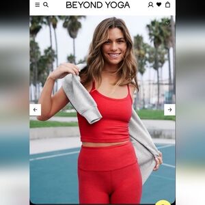 NWOT Beyond Yoga Caught in the Midi Spacedye Tank and Leggings Set